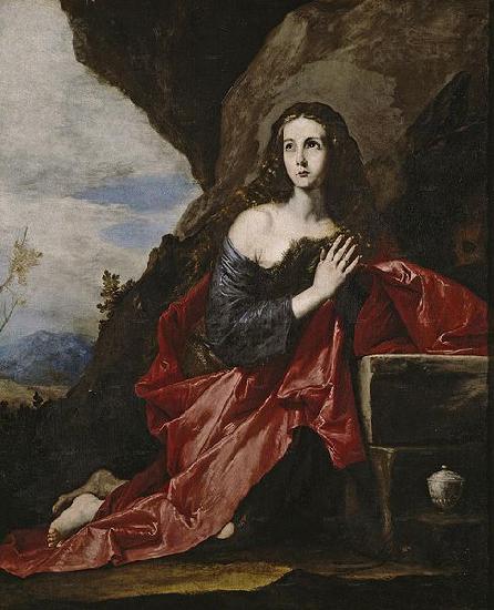 Jose de Ribera Die Bubende Hl. Maria Magdalena als Thais, Fragment oil painting image